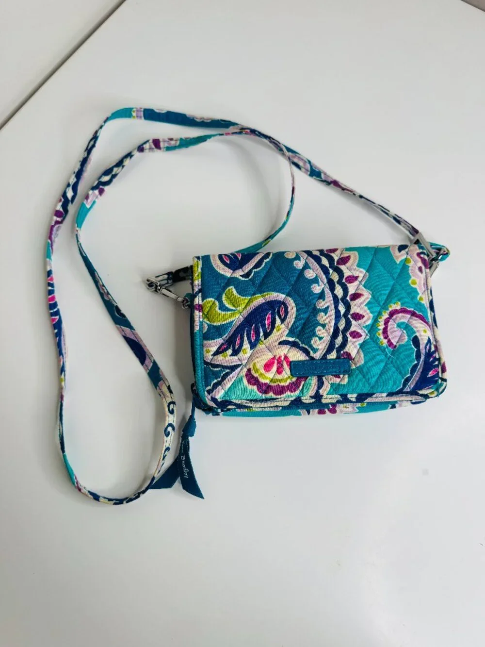 Vera Bradley Crossbody Wallet 24375-N11, 5120004513, 200254 Removable Strap Quil